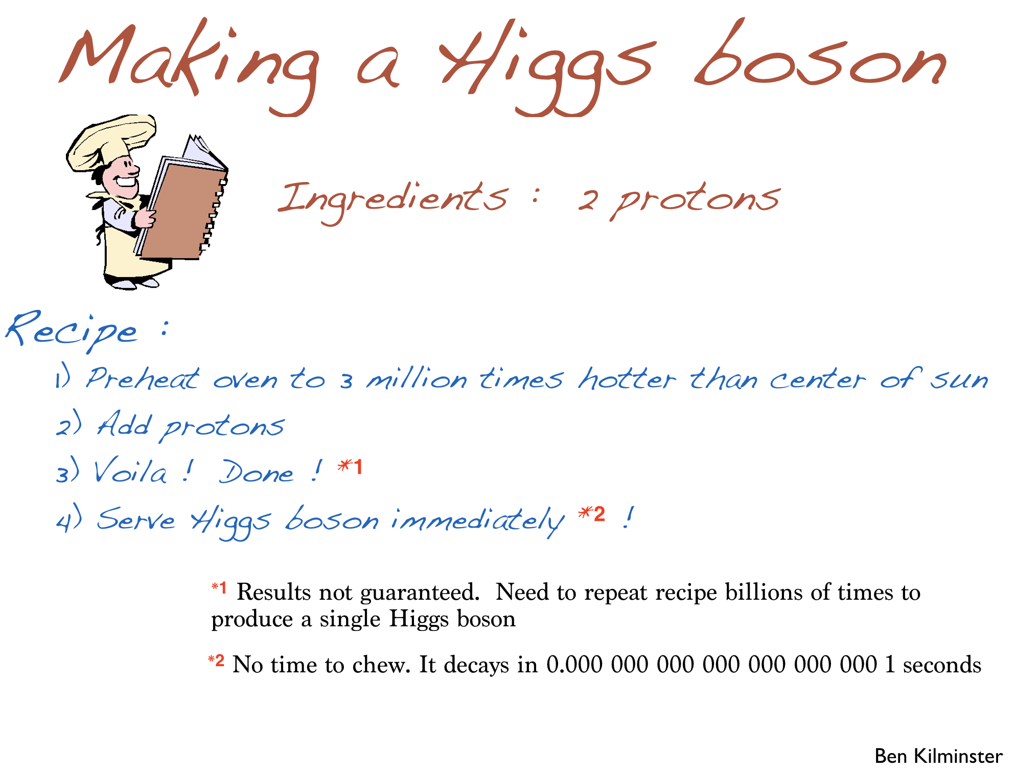 Making a Higgs boson